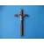 Krzyż drewniany prosty ciemny brąz 18 cm